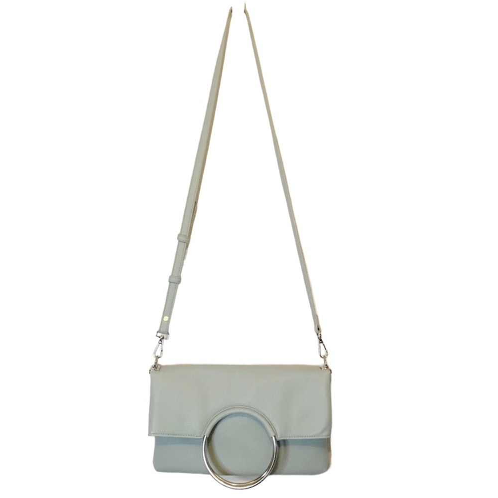 Enzo Angiolini Powder Blue Bangle Crossbody Handbag - Picture 2 of 10